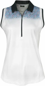 Callaway Womens Engineered Evanescent Geo Sleeveless Brilliant White XS Camiseta polo