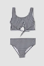 DEFACTO Girl's Striped Bikini Set