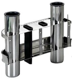 Osculati Stainless Steel  Rod Holder for bulkhead mounting 2 rods