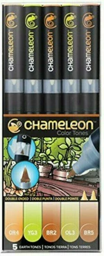 Chameleon Earth Tones Marcador de sombreado Earth Tones 5 pcs Marcador