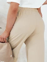 Women's trousers KLINTAL beige Dstreet