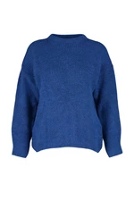 Trendyol Saks Wide Fit Soft Textured Basic Knitwear Sweater