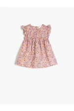 Koton Pink Patterned Baby Girl Dress