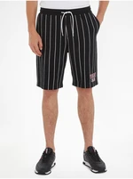 Black Mens Striped Shorts Tommy Jeans - Men