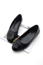 Marjin Women's Flats with Buckle Monda Black