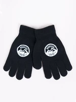 Yoclub Kids's Boys' Five-Finger Gloves RED-0012C-AA5A-017