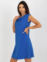 Dark blue straight cocktail dress from RUE PARIS