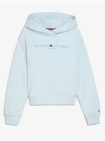 Light blue girls' hoodie Tommy Hilfiger - Girls