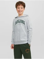 Light Grey Boys Brindle Hoodie Jack & Jones Josh - Boys