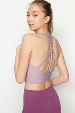 Trendyol Dried Rose Sports Bra with Support/Shaping Back Detail