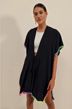 Bigdart 5899 Colored Kimono - Black