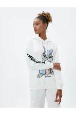 Koton Bambi Hooded Sweatshirt Printed Licensed Long Sleeved
