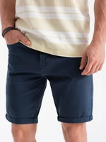 Ombre Men's CHINO shorts - dark blue