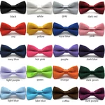 Classic Kids Bowtie Boys Grils Baby Children Bow Tie Fashion 20 Solid Color Mint Green Red Black White Green Pets Cravate