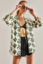 Bianco Lucci Women's Patterned Kimono