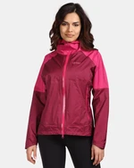 Women's outdoor hardshell jacket Kilpi HURRICANE-W Dark red