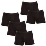 5PACK Men's Boxer Shorts Pietro Filipi Black