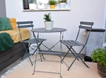 Zahradní bistro set 3 ks Šedá