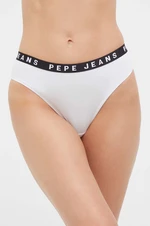 Nohavičky Pepe Jeans biela farba