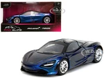 McLaren 720S Blue Metallic with Black Top "Pink Slips" Series 1/32 Diecast Model Car by Jada