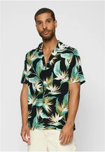 Blossoms Resort Shirt Black/Floral