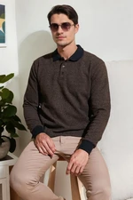 77856 Dewberry Polo Neck Mens Sweater-CAMEL