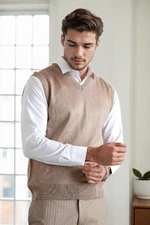 90829 Dewberry V Neck Sleeveless Knit Mens Sweater-VISION