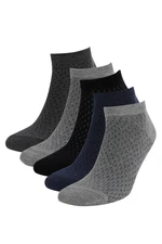 DEFACTO Men's 5-Pack Booties Socks