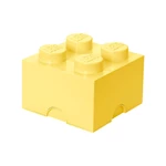 Jasnożółty kwadratowy pojemnik LEGO®