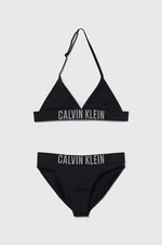 Dvoudílné dětské plavky Calvin Klein Jeans černá barva