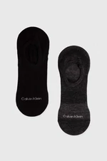 Ponožky Calvin Klein 2-pack pánské, černá barva