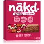 nākd. Berry Delight ovocná tyčinka s ořechy 4x35 g