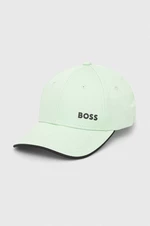 Bavlnená šiltovka Boss Green šedá farba,jednofarebná,50505834