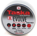 Taska evolve shurelink - náväzcová šnúrka s poťahom brown 20m-nosnosť 35 lb