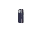 Silikonový kryt USHCP12SPCUSSNV U.S. Polo Tricolor Vertical Stripes pro Apple iPhone 12 mini 5.4, navy