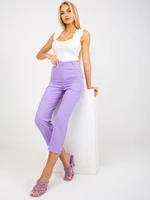 Classic purple trousers made of 7/8 RUE PARIS