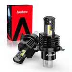 Audew 2PCS 26W 4800LM 6000K H4 In-line Car LED HeadlightOutdoor Waterproof for Camping