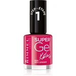 Rimmel Super Gel By Kate gélový lak na nechty bez použitia UV/LED lampy odtieň 024 Red Ginger 12 ml