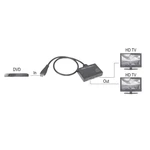 SpeaKa Professional SP-9443508 1 + 2 porty HDMI splitter   čierna