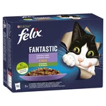 FELIX Fantastic Multipack 6(12x85g) hovädzie s mrkvou/ kura s rajčinami/ losos s cuketou/ pstruh so zel. fazuľ. v želé