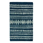 Modro-biely bavlnený koberec Webtappeti Ethnic, 55 x 180 cm