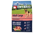 Ontario Dog Adult Large Beef/Rice - 12kg