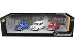 Mini Cooper 3 piece Gift Set 1/43 Diecast Model Cars by Cararama