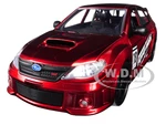 2012 Subaru Impreza WRX STI Red "JDM Tuners" 1/24 Diecast Model Car by Jada