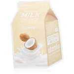 A’pieu One-Pack Milk Mask Coconut hydratační plátýnková maska zvyšující elasticitu pokožky 21 g