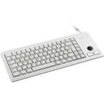 CHERRY Compact-Keyboard G84-4400 PS2 klávesnica nemecká, QWERTZ, Windows® sivá integrovaný trackball, tlačidlá myši, 19"