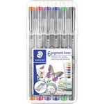 Staedtler 30805-SSB6 pigment liner 308 popisovač 6 ks/bal. oranžová, červená, fialová, modrá, zelená, hnědá 0.5 mm 6 ks