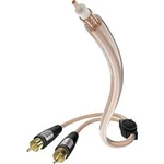 Kabel 1x cinch vidlice ⇒ 2x cinch vidlice, 12 m, průhledný, Inakustik