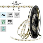 LED pásek McLED 24V studená bílá š=8mm IP20 18W/m 300LED/m SMD2216 ML-126.738.60.0