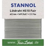 Bezolovnatý pájecí cín Stannol HS10Fair, bez olova, 10 g, 0.5 mm